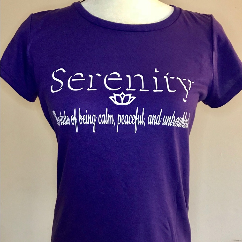 Purple T-shirt polyester blend